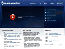 Tablet Screenshot of hutni-montaze.cz
